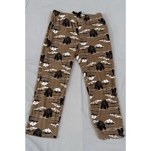 croft and barrow mens pajama pants Bear Brown Size Large